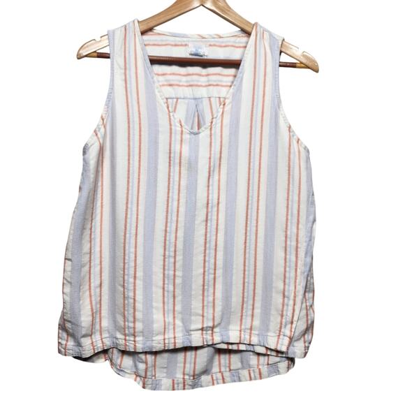 Sigrid Olsen Vneck Crossover Tank Top Size Large - Picture 1 of 5